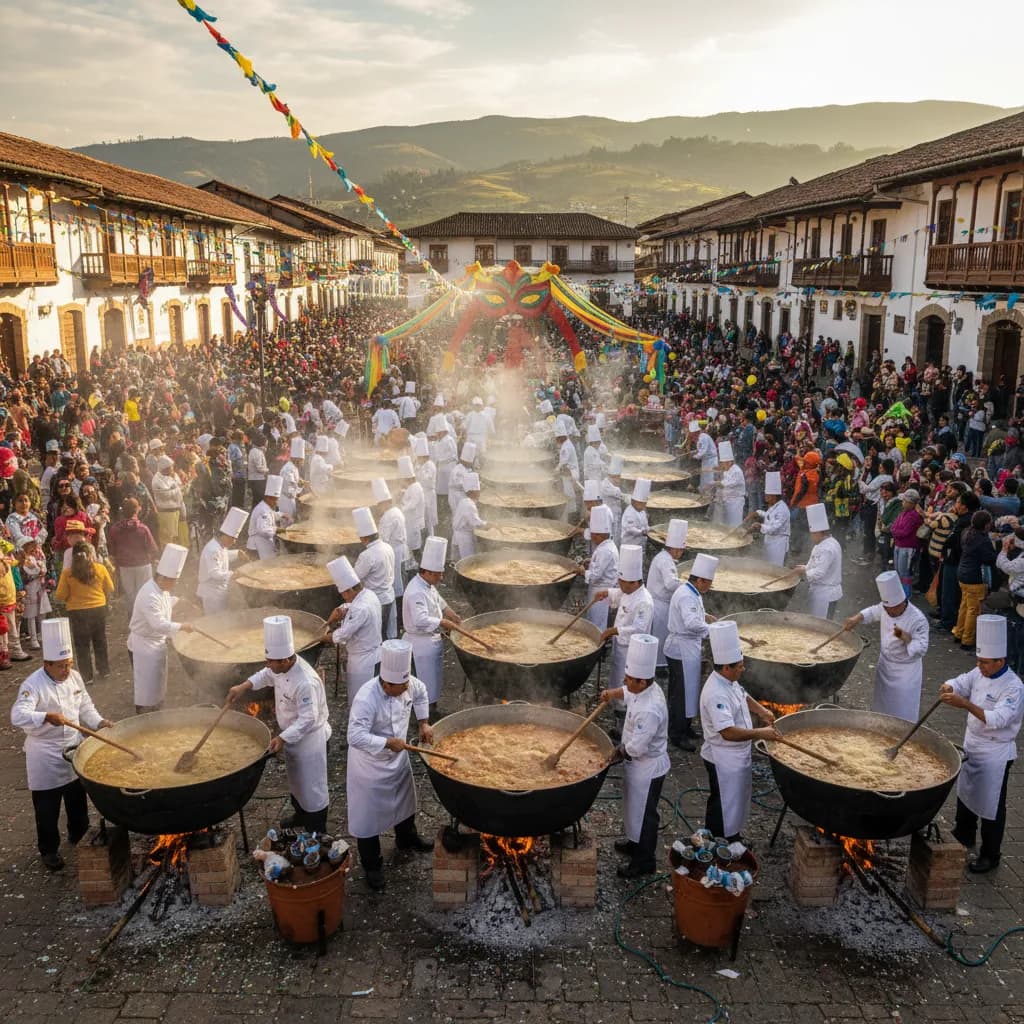 Cuenca Sets Guinness World Record for the Largest Mote Pata — 9,500 Servings of Ecuador's Iconic Carnival Stew