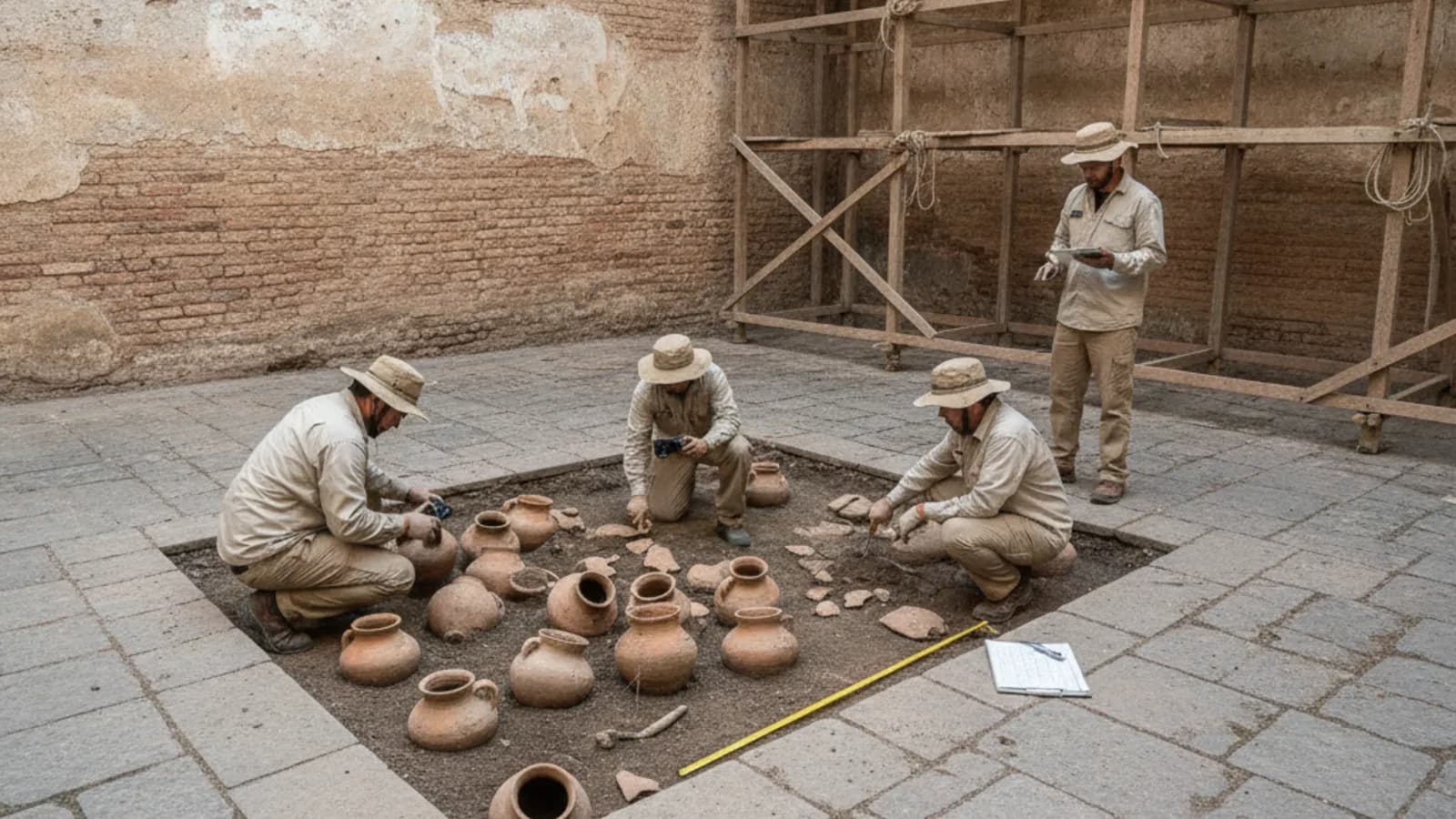 Quito Restoration Uncovers 11 Colonial Clay Vessels